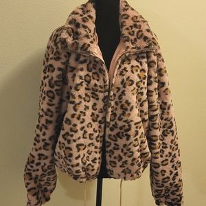 Pink leopard jacket from Victoria's secret PINK